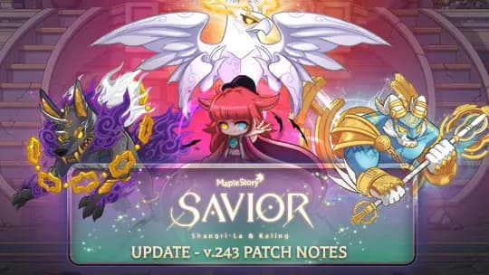 Savior-Banner mit Kaling und den Perils vor einer Burgtreppe