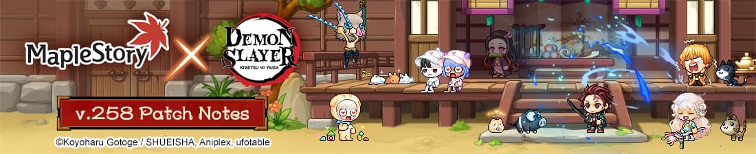 Tanjiro und Demon Slayer Corps in MapleStory