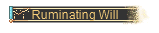 Ruminating-Will-Titel mit goldenem Rand