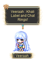 Khali Label Ring und Chat Ring mit dunkelgoldenen Rahmen