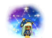 Starlight-Adventurer-Outfit mit leuchtenden violetten Sternbildern
