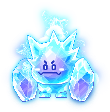 Iden Island Icicler aus blauen Eiskristallen