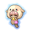 Sea Otter Mount mit einem hellen Otter