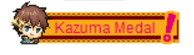 Kazuma Medal mit Kazumas Porträt