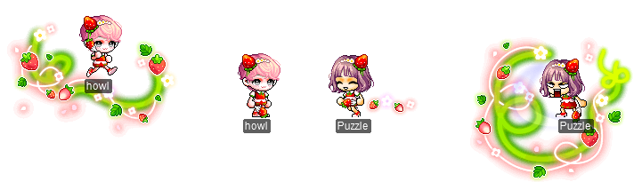 Männliche und weibliche Strawberry Farm-Outfits mit Erdbeereffekten