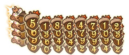 Schadenszahlen des Acorn Damage Skin