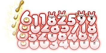Schadenszahlen des Moon Bunny Damage Skin