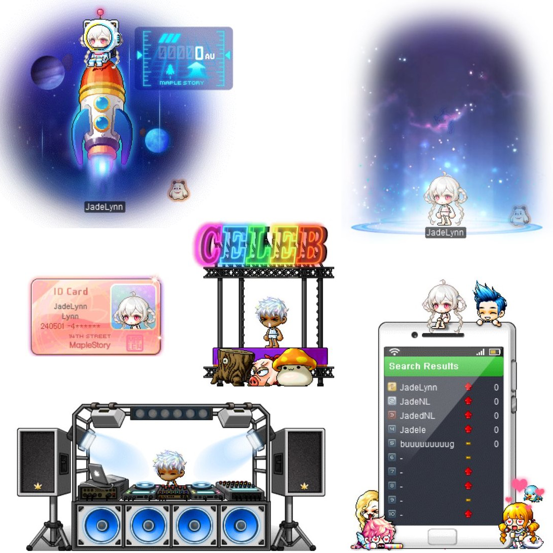 Jubiläumsstuhlauswahl mit Expedition Rocket und DJ Booth