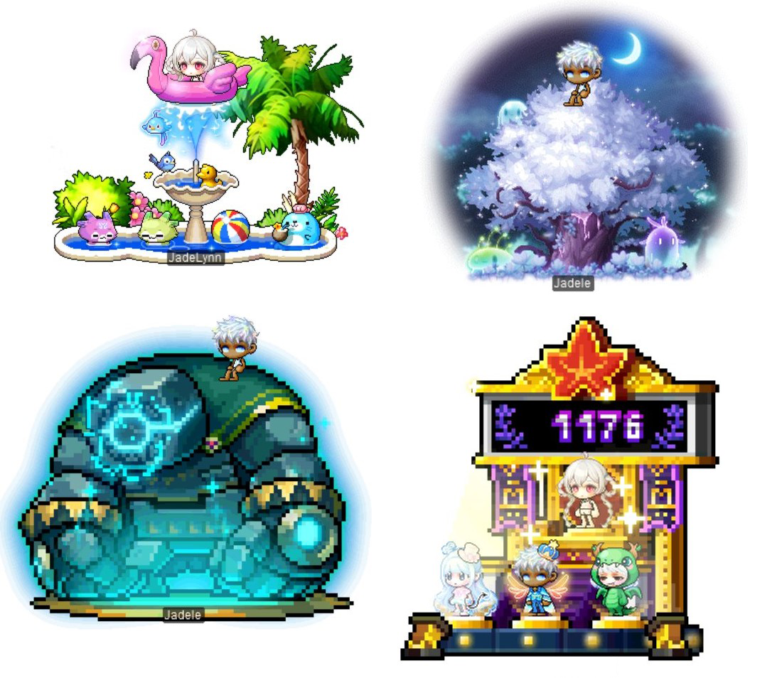 Jubiläumsstuhlauswahl mit Fountain Fun und Arcana Spirit Tree
