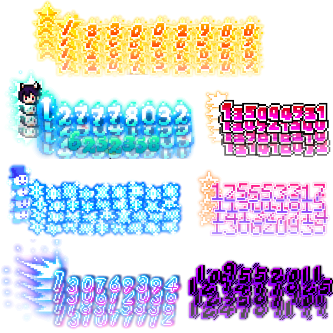 Vorschau der Pixel-Jubiläums-Damage-Skins