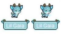 Haustier Lil Gaia und Halsbanddarstellung
