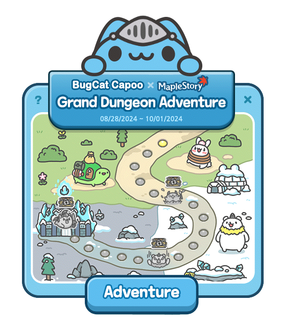 CAPOO's Grand Dungeon Adventure daily mission map