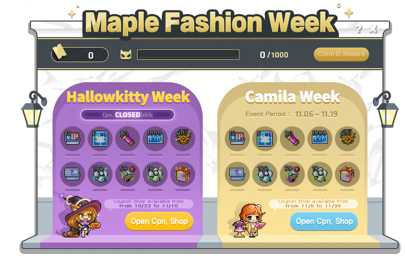 Camila Fashion Week attendance calendar