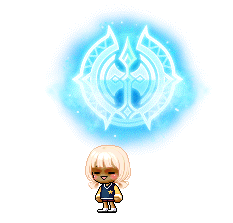 Aran Emblem brillant au-dessus d’un personnage
