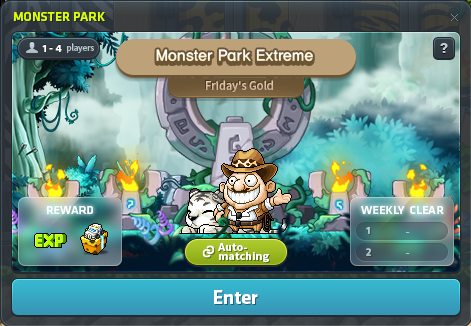 Monster-Park-Extreme-Eintrittsfenster mit zwei wöchentlichen Abschlussplätzen