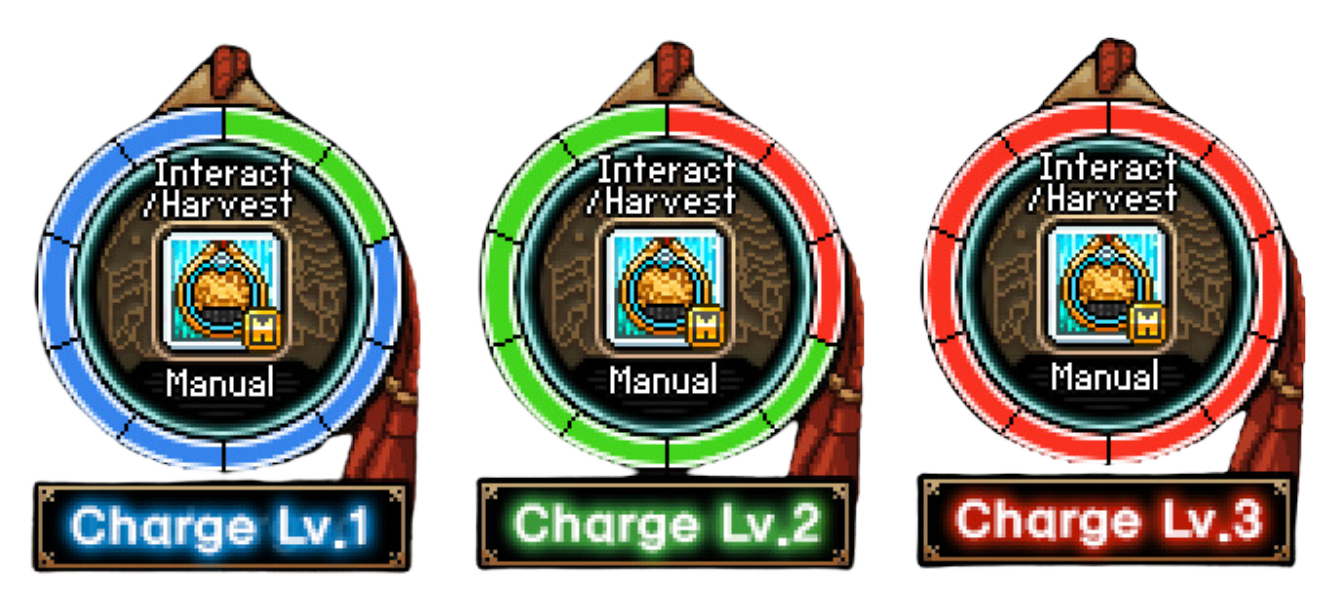 The three charge levels of Althea's Support