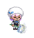The white Morning Star outfit and flower weapon
