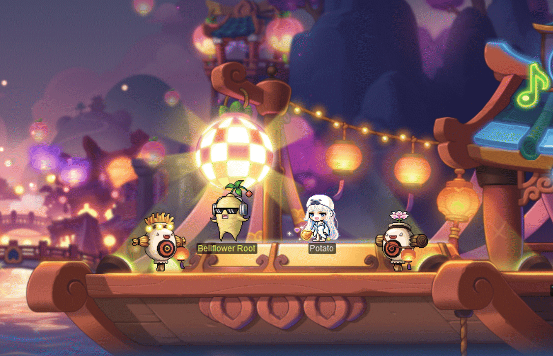 Herb Town Boat Bash deck with Bellflower Root and two target dummies