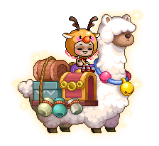 Alpaca-Merchant-Reittier mit Ladung