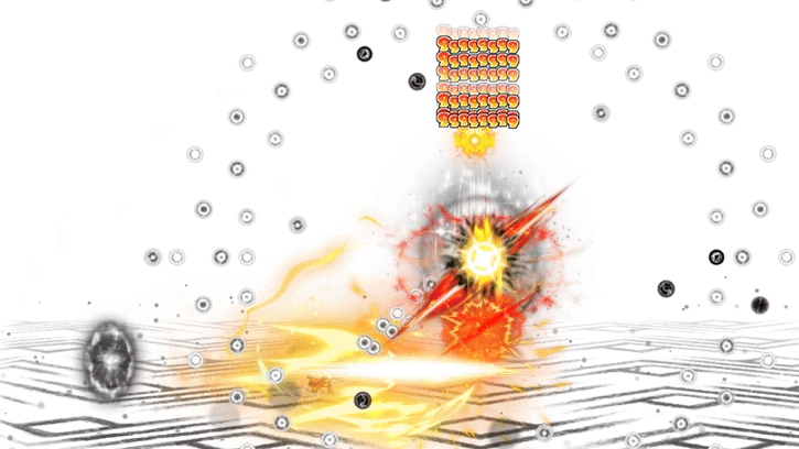 Hero schneidet mit Ultrasonic Slash durch das Feld