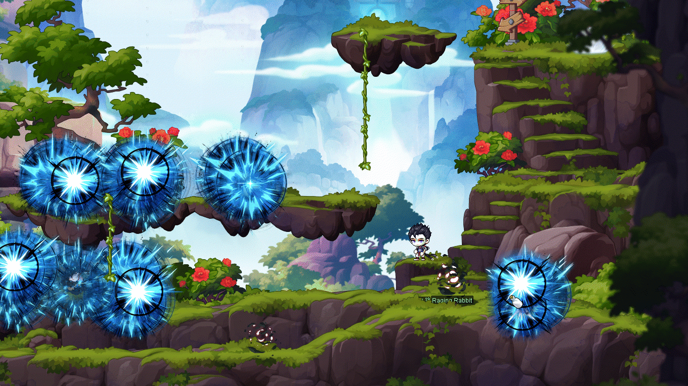 Mo Xuan's Soul Art: Where Destiny Falls with blue impacts