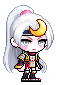 Hayato female white hair and white-eyed appearance