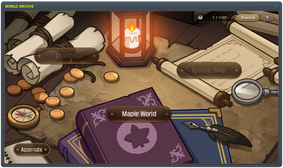 World Archive region selection