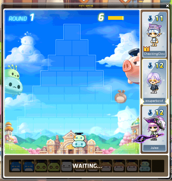 Monster Pyramid minigame
