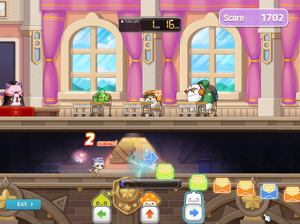 Passing Notes minigame