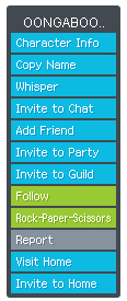 Character context menu