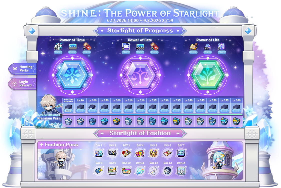 SHINE Starlight's Call interface