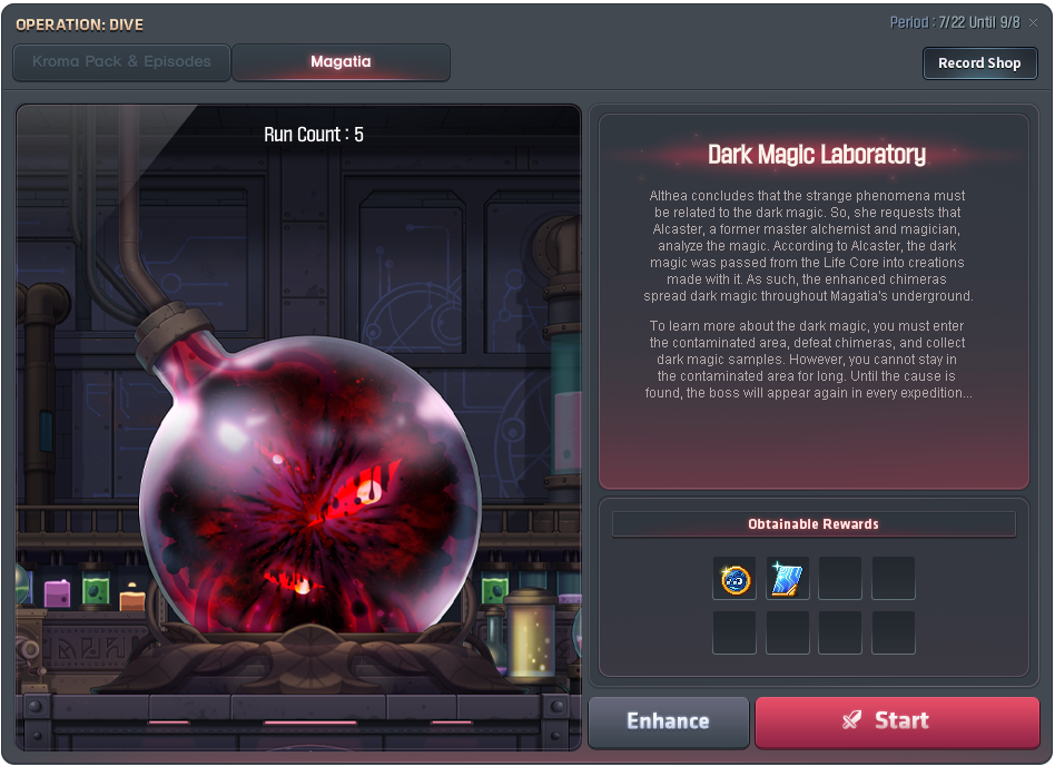 Eingangspanel des Operation:-Dive-Dungeons