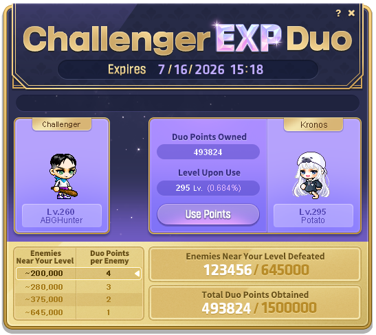 Challenger-EXP-Duo-Oberfläche