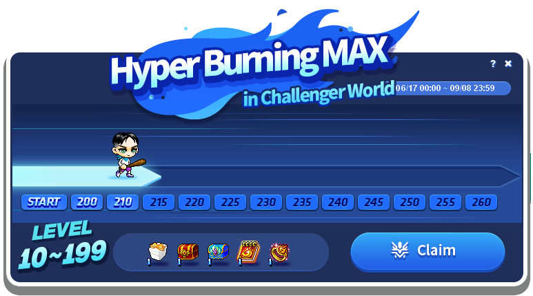 Hyper-Burning-MAX-Oberfläche